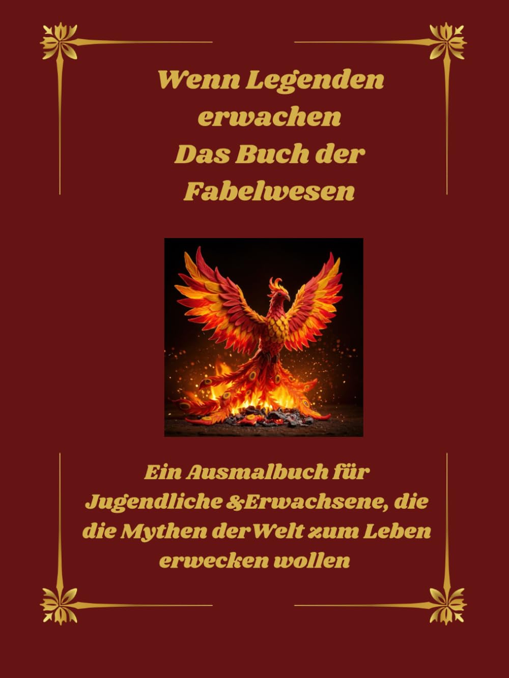 Wenn Legenden erwachen – Das Buch der Fabelwesen: Ein Ausmalbuch für Jugendliche und Erwachsene, die die Mythen der Welt zum Leben erwecken wollen.