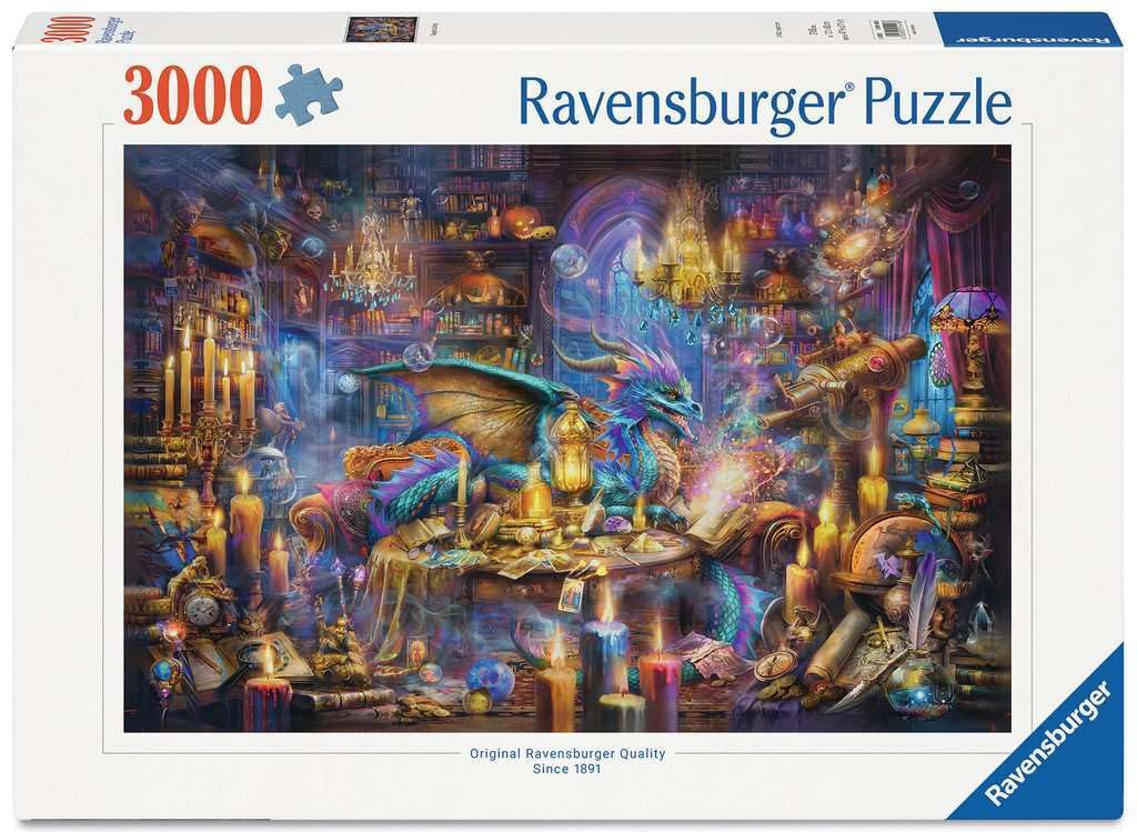 Ravensburger Erwachsenenpuzzle 3000 Teile - Drachenbibliothek