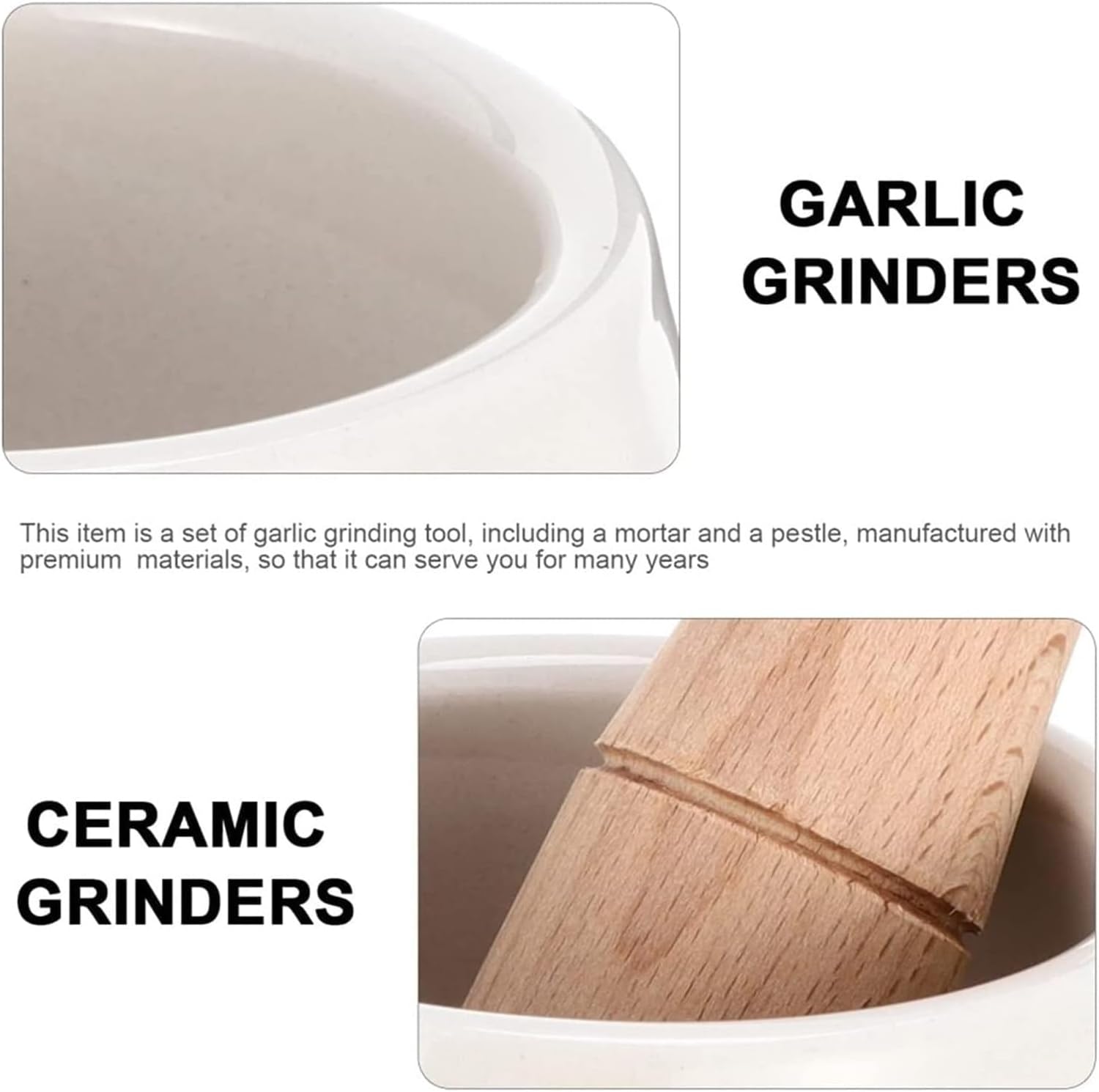 Crusher,Mortar and Pestle Set,Mortar and Pestle Ceramics Mortar and Pestle, Crusher,Spice Grinder, Bowl,Pesto Powder Grinding