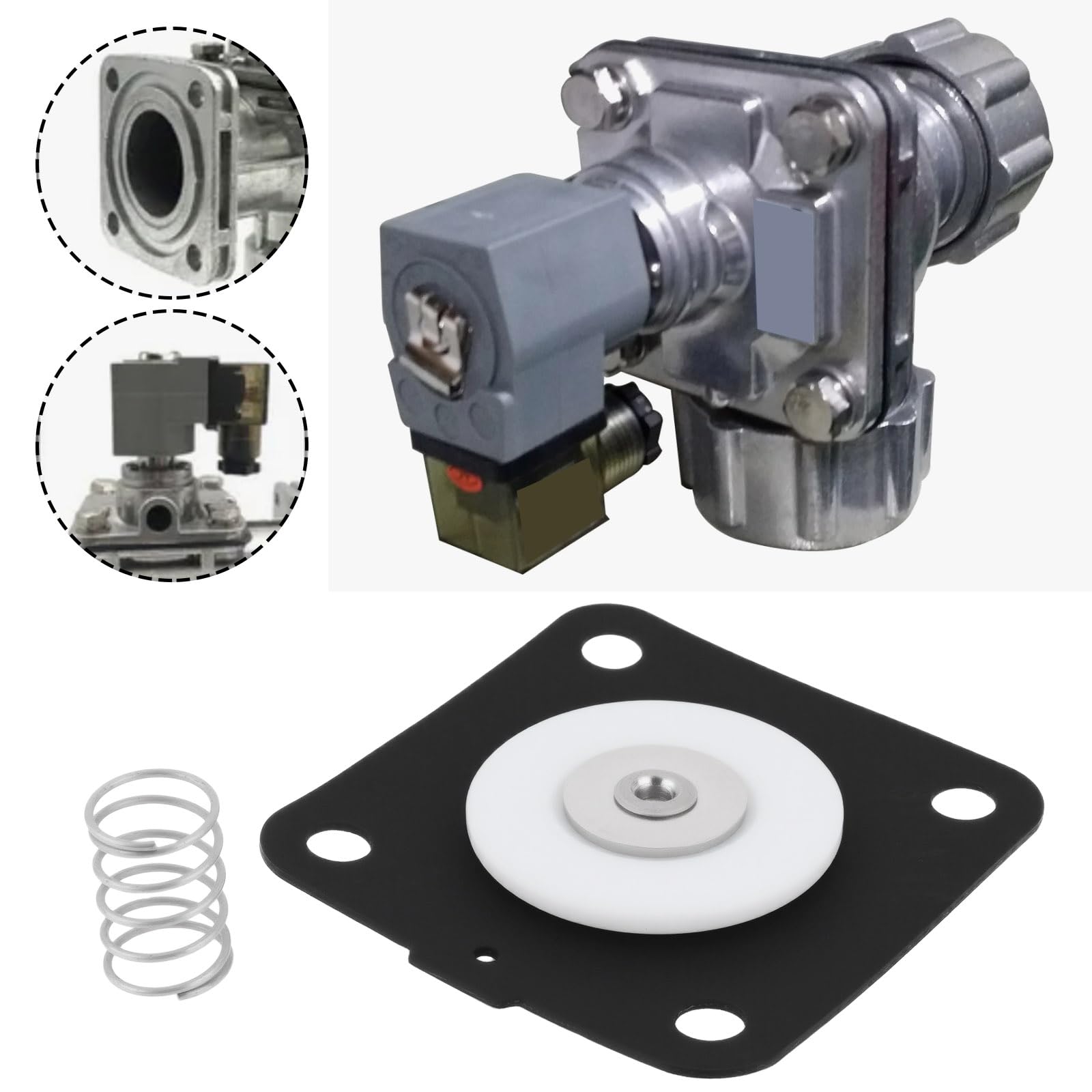Briny River 1 Set Replacement Diaphragm Repair Kit 2353600 Compatible with Goyen Pulse Valve K2501 M1183B - Image 3