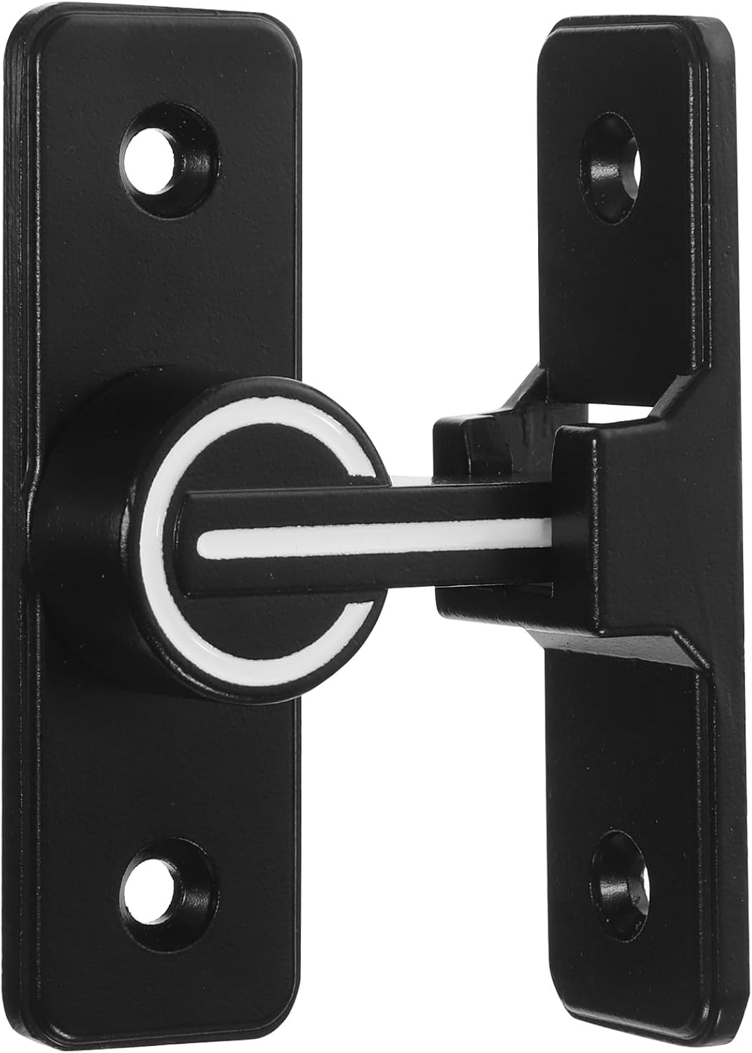 90 Degree Luminous Barn Door Latch Heavy Duty Stainless Steel Gate Lock for Indoor Security, Sliding Door Hook Lock Suitable for Garage, Garden, and Bathroom Use