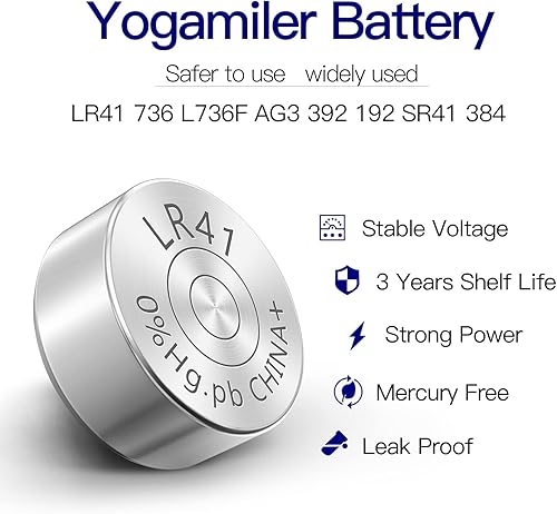 Miniatura 3 de Paquete de 40 pilas de botón LR41 AG3 392 192 SR41 384 736 L736F de 1,5 V