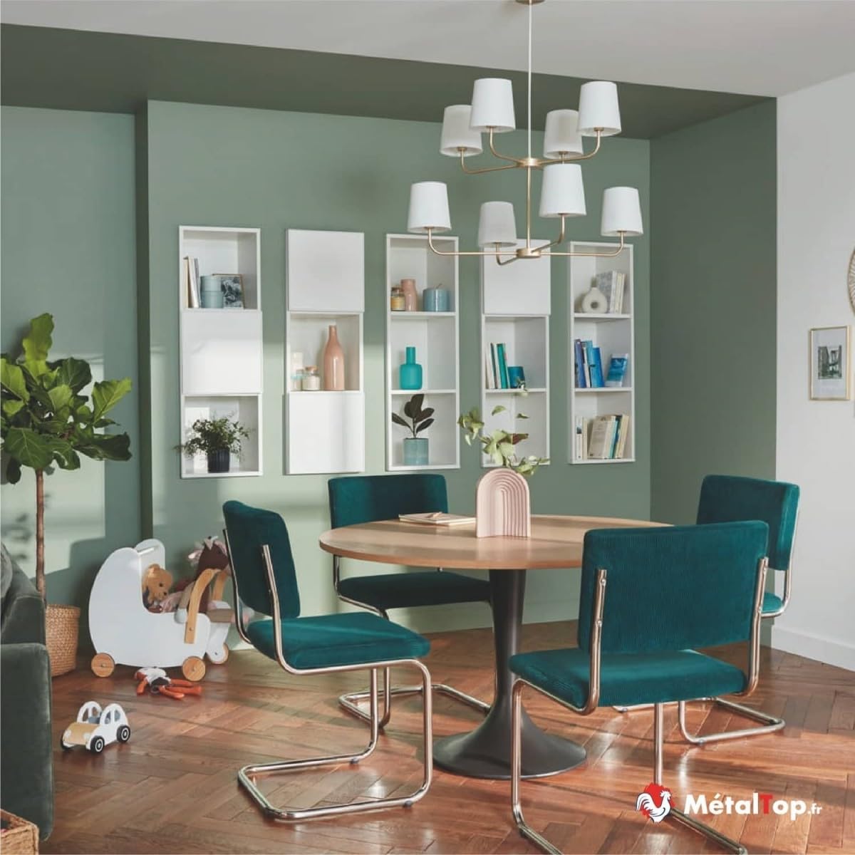 Metaltop - Peinture Mur Interieur - Gris agate - RAL 7038-5 L - Lessivable, finition pro, application facile sur tous murs.