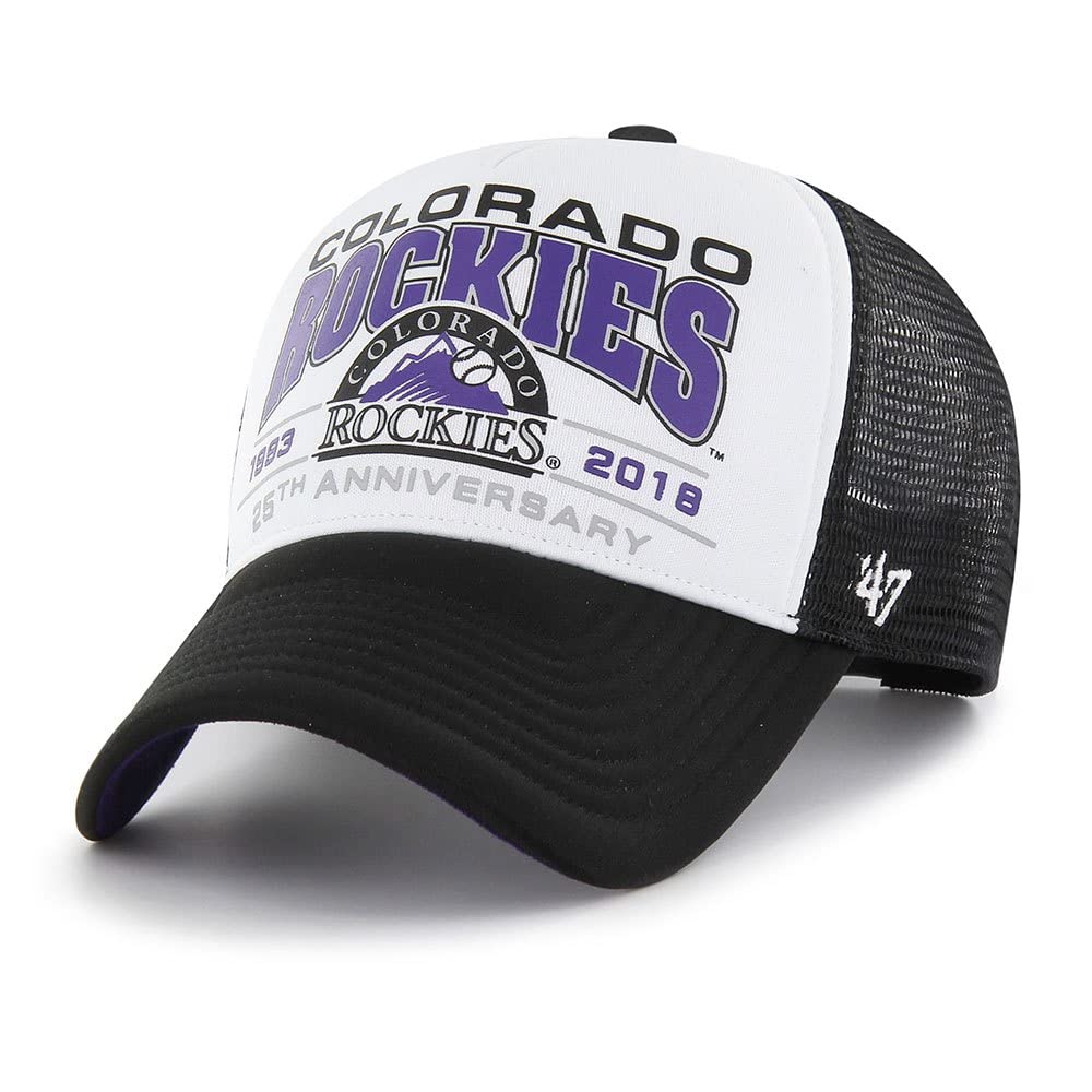 47 Brand Mesh Trucker Cap - Foam Champ Colorado Rockies White
