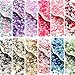 Bouiexye 80g Mix Flatback Pearls and Rhinestones for Crafts Pink White Mixed Size 2mm-10mm Half Round Pearls Rhinestones for Nail Art Tumblers Shoes DIY Bedazzling with Tweezers Wax Pen