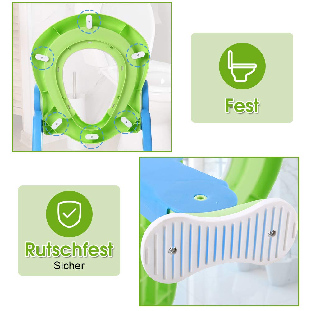Asiento de Inodoro para Niños, Asiento de Inodoro para Niños, Escalera de Inodoro con Pies Antideslizantes, Asiento de Entrenamiento
