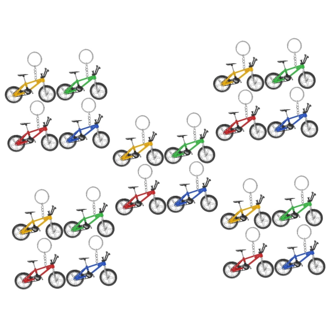 COLLBATH 20pezzi Miniature Biciclette Portachiavi Decorativi Per Collezionisti e Appassionati Design Realistico
