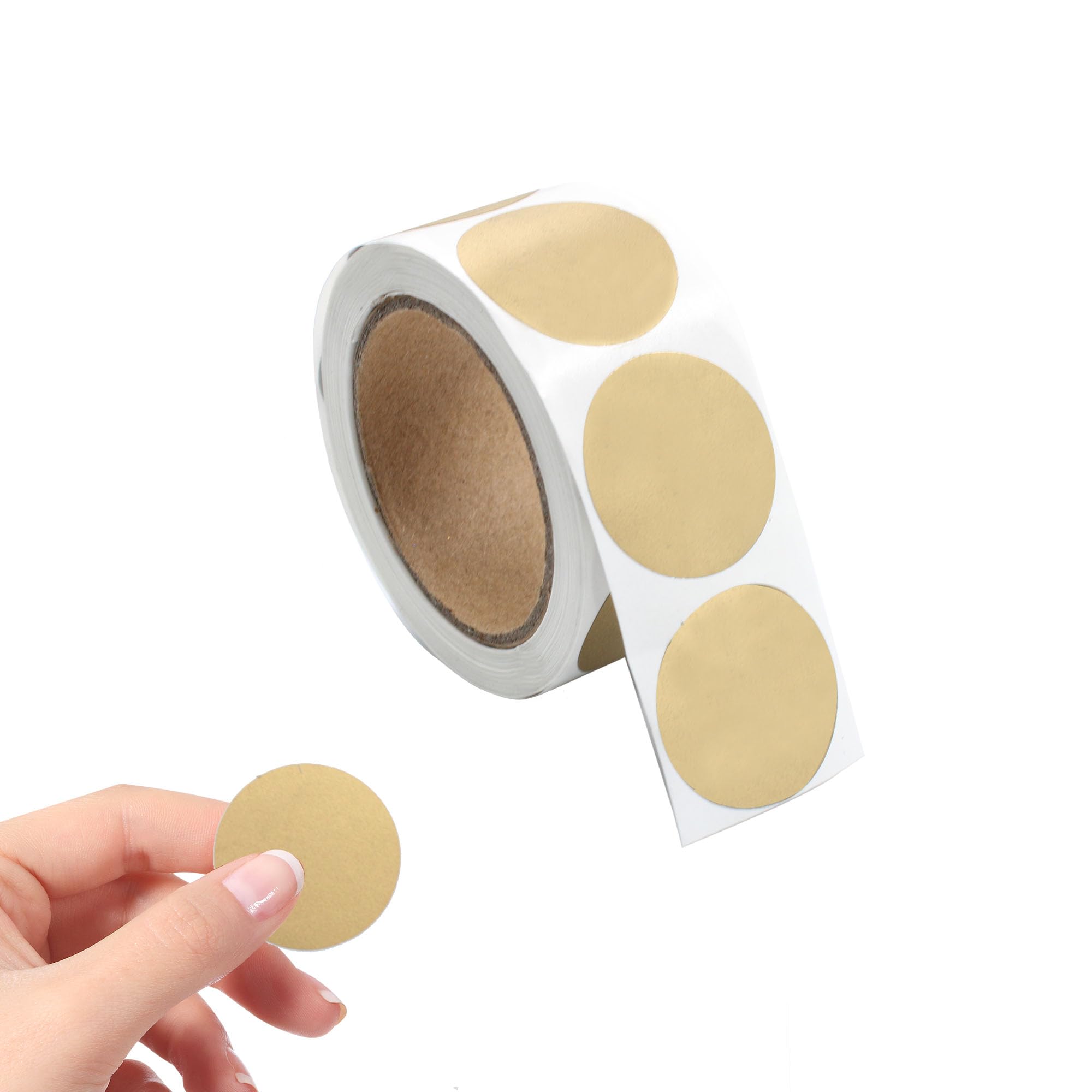 PDETVEO 1'' 300pcs Round Circle Scratch Off Labels, Gold Scratch Off Stickers for Lottery Tickets DIY, Raffle Ticket Games Creating