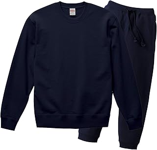 [ユナイテッドアスレ] 10.0オンス ユニセックス クルーネックスウェット＆パンツ 上下 セットアップ