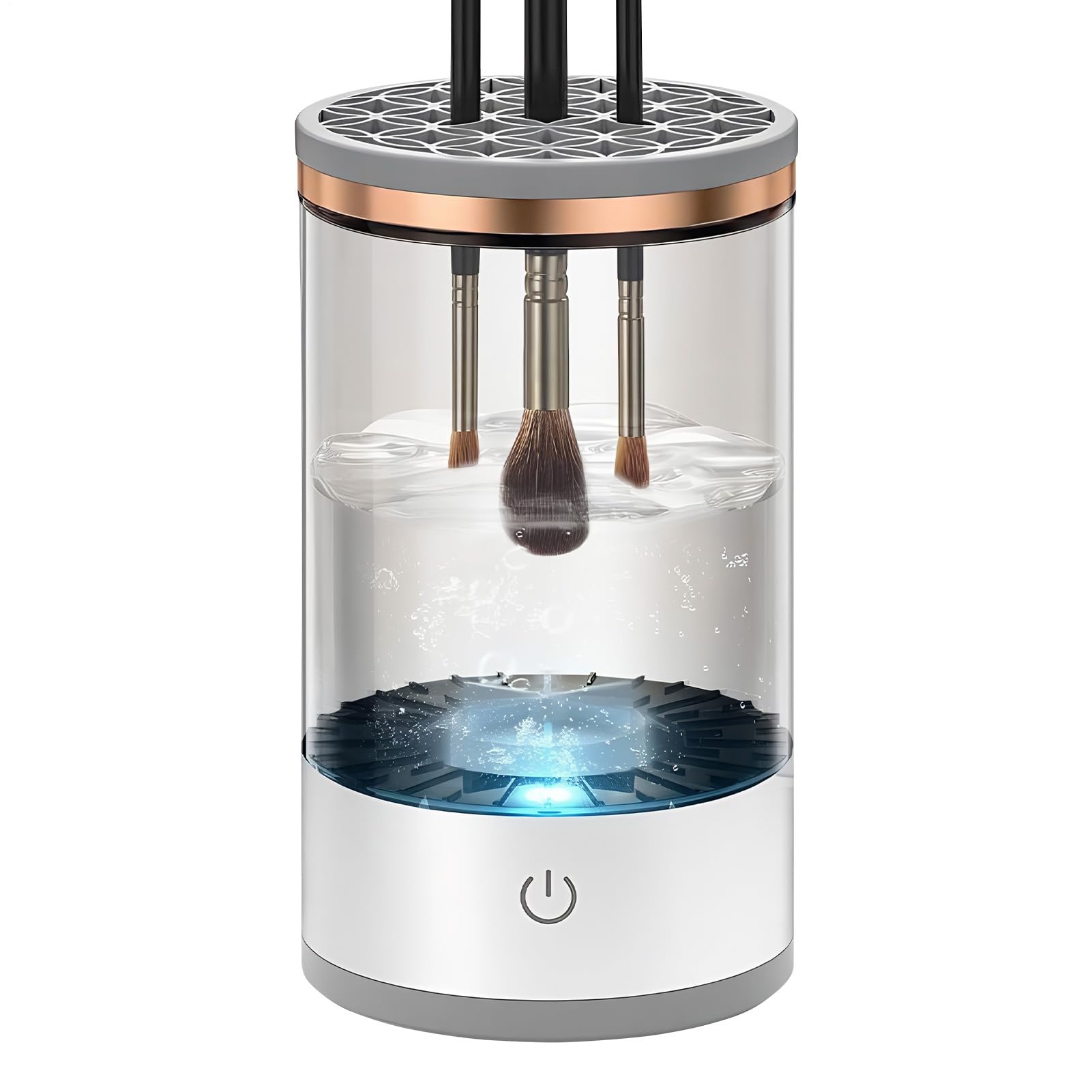 Makeup Brush Cleaner - USB Deep Cleaning Beauty Tools, Quiet Cosmetic Brushes Washing Device for Contour & Eyeshadow, Salon Home Vanity Accessory, Women Girls Beginners Artists