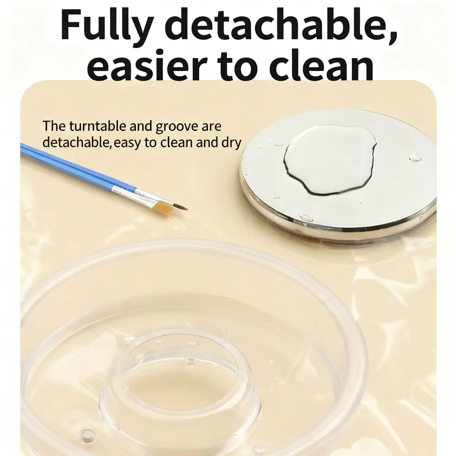COYEUX Mini Ruota per Ceramica Elettrica per Bambini E Adulti, Kit Completo per Ceramica con Pedale - Piatto Girevole in Argilla Ceramica Adatto Ai Principianti per Fai da Te, Scuola E Uso Domestico