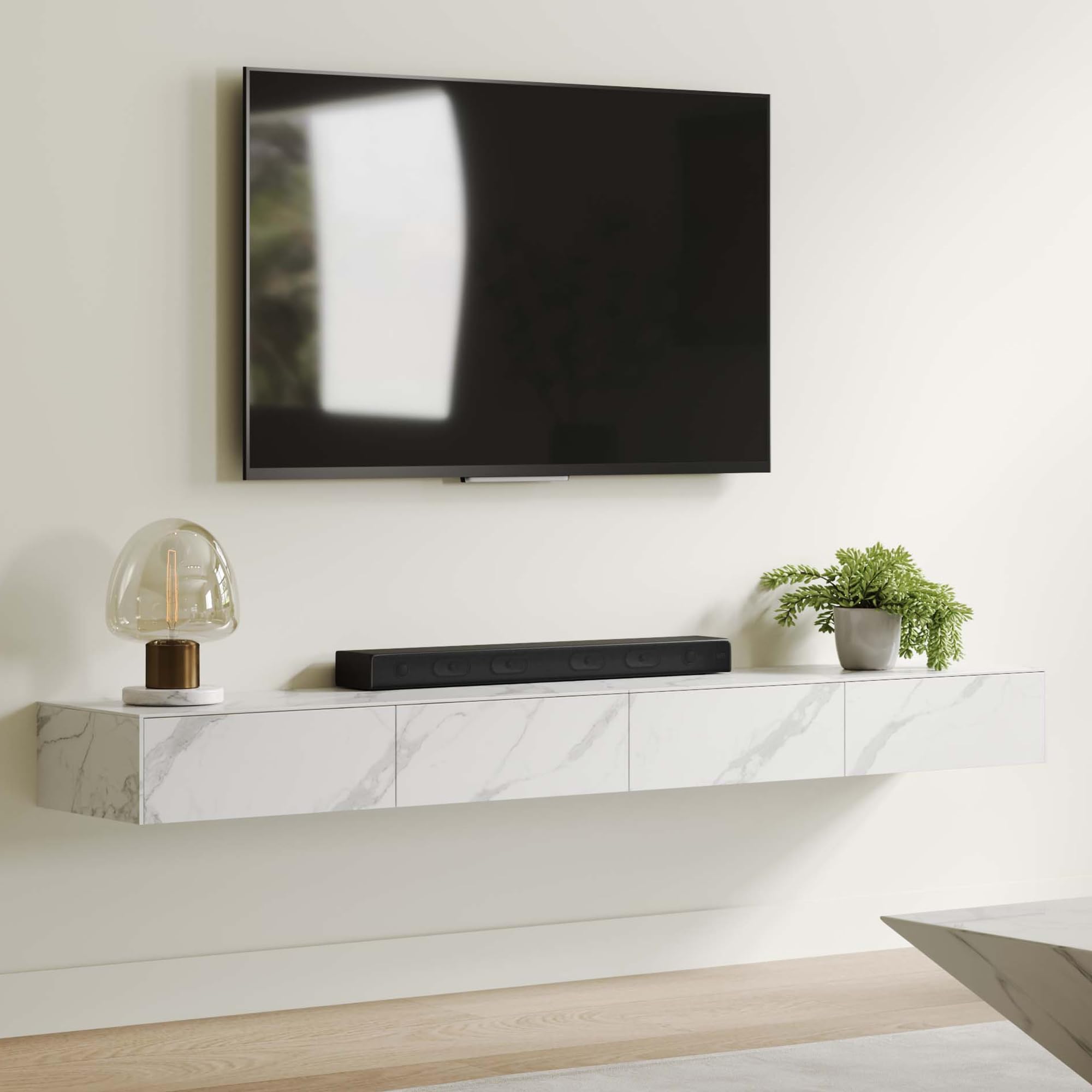 EQUALS WALL TV STAND V2 LOWホワイト V2 Wall-side Type | WALL INTERIOR TV STAND