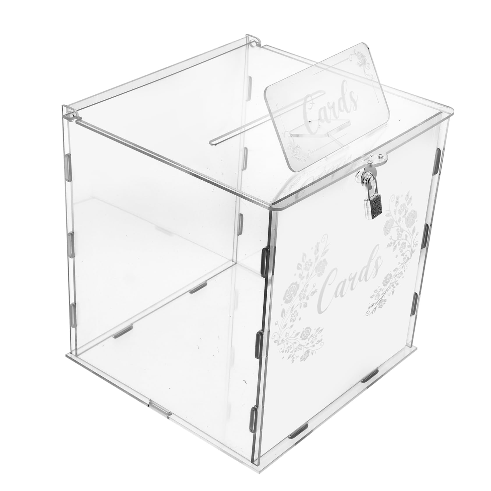 HOLIDYOYO Box Wedding Cards Lock Elegant Proposal Lids Large Green Paper All Decorative Bridal Party Gold Trading Bridesmaid Greeting Rustic Reception Guest Boy Women Storage Acrylic