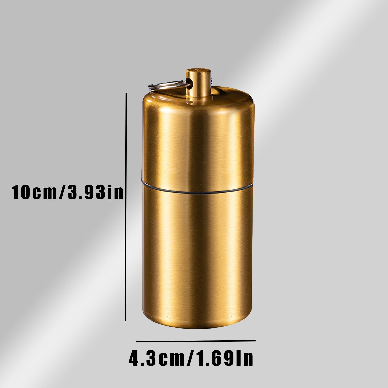 Amazon.com: YIUWLMN Cigarette cans Cigarette Case Box Round Cigarette Box  Portable Sealed Container Bottles Alloy Cigarette Can Cigarette case with  Keychain (Gold) : Health & Household