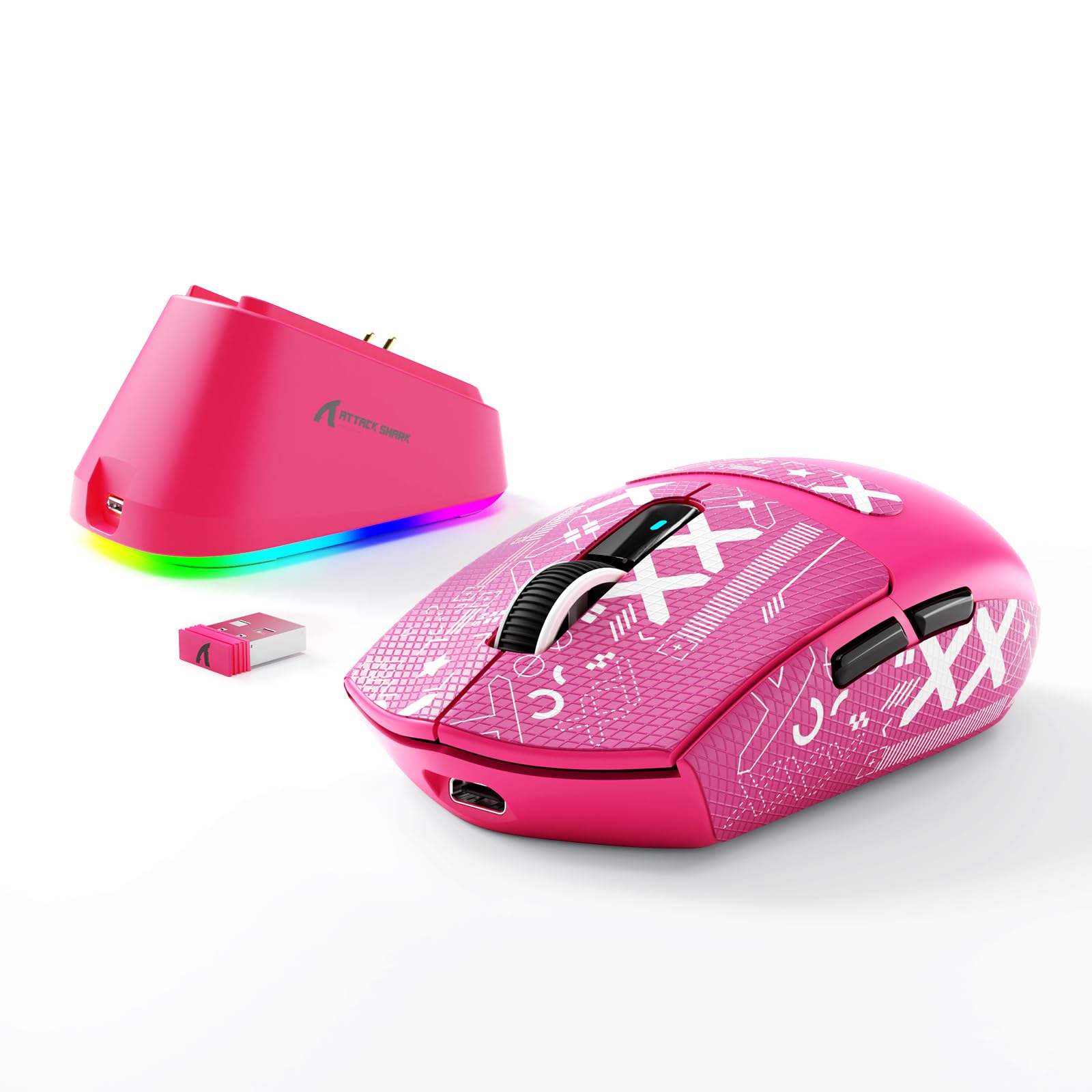 Amazon | ATTACK SHARK G3PRO 2.4Ghzワイヤレス ゲーミングマウス RGB