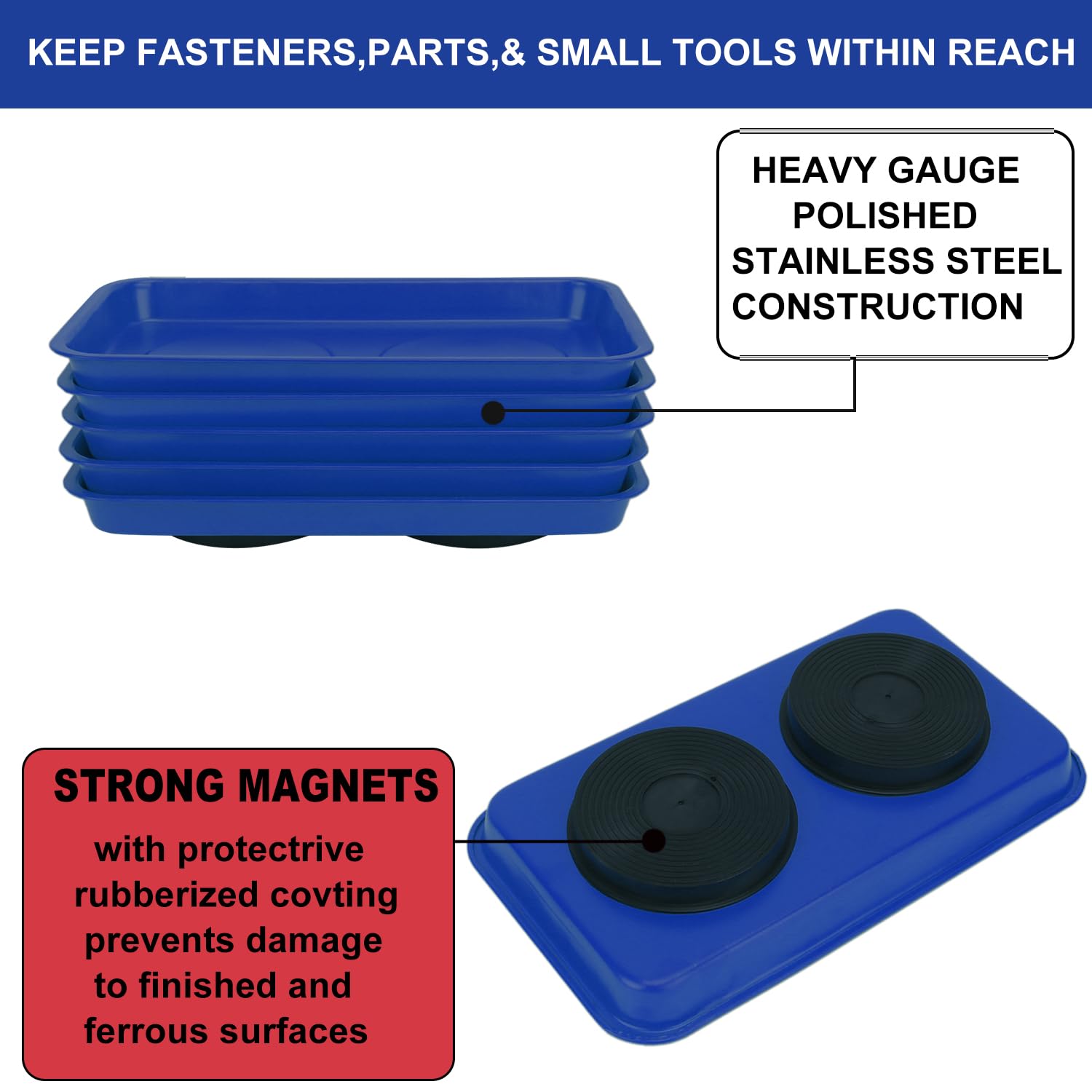 Folding Magnetic Tray (Red) | MAGTRAYR | Snap-on Store - View #4