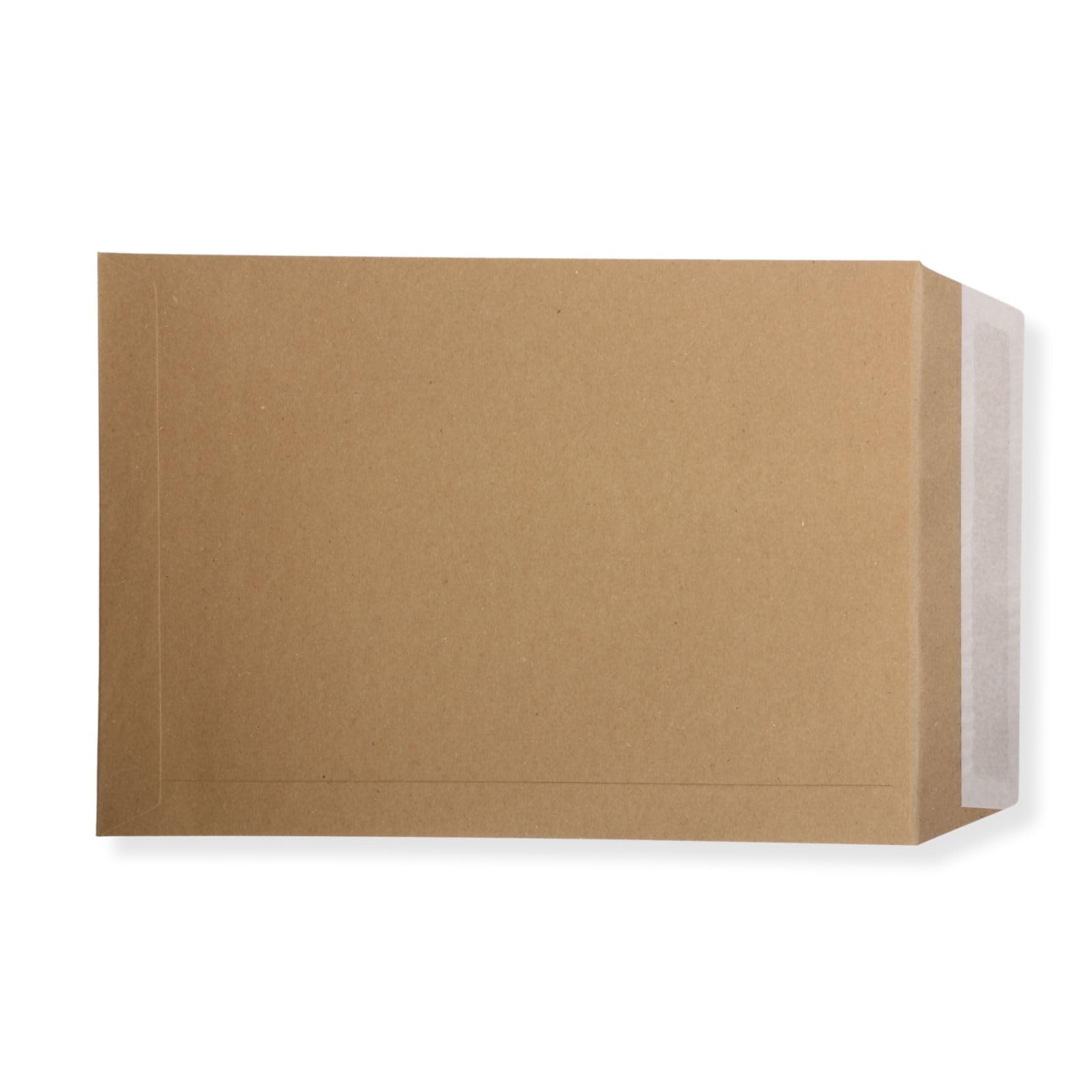500 St. Versandtaschen extra stark 120 gr. DIN A4 C4 braun ohne Fenster Kuvert Haftklebend Briefumschläge HK