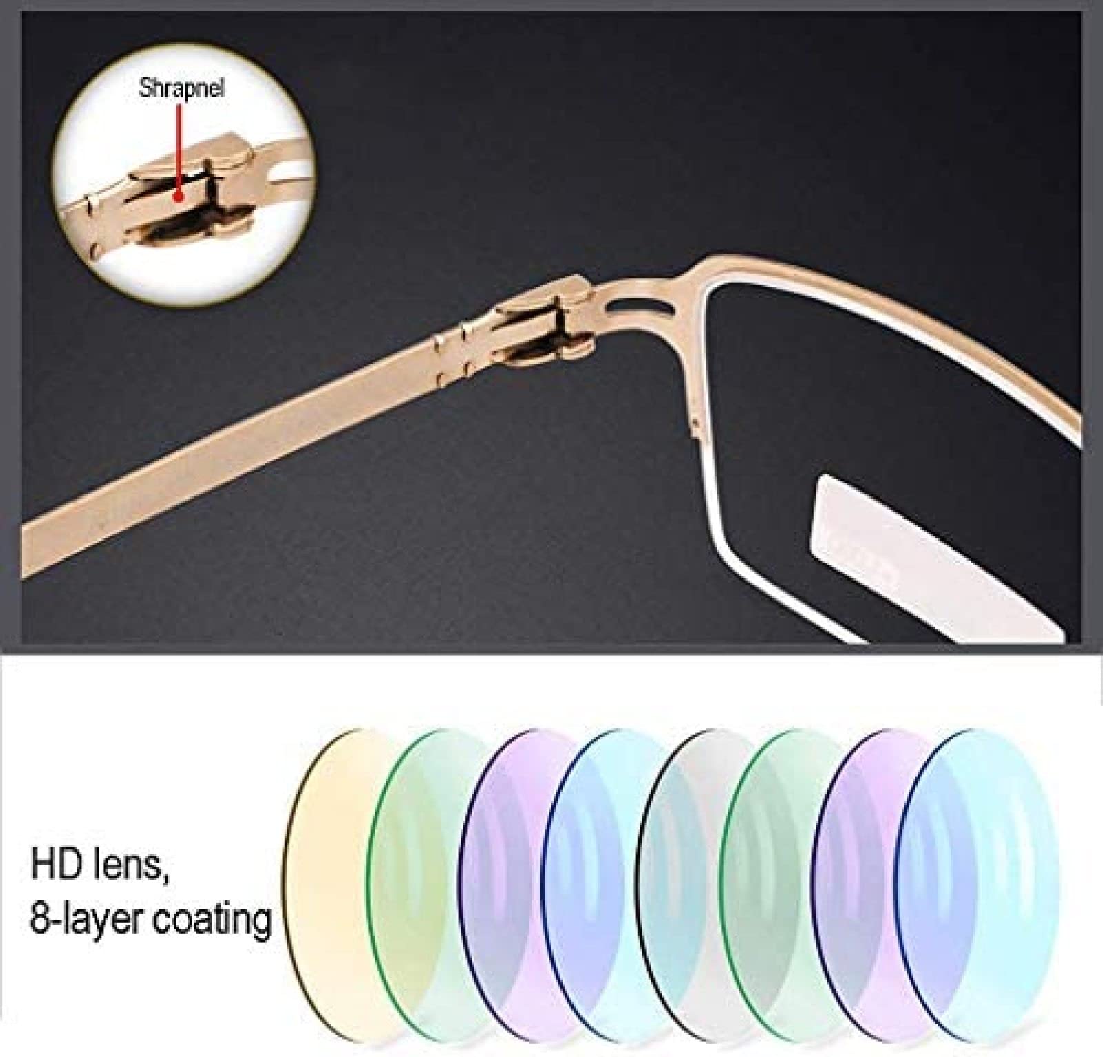 Mini Lunettes De Lecture Portables Bloquant La Lumière Bleue Compactes Pliantes pour Femmes Hommes, Mode Anti UV Anti Fatigue Lecteur D'ordinateur Charnière À Ressort avec Étui,1.5