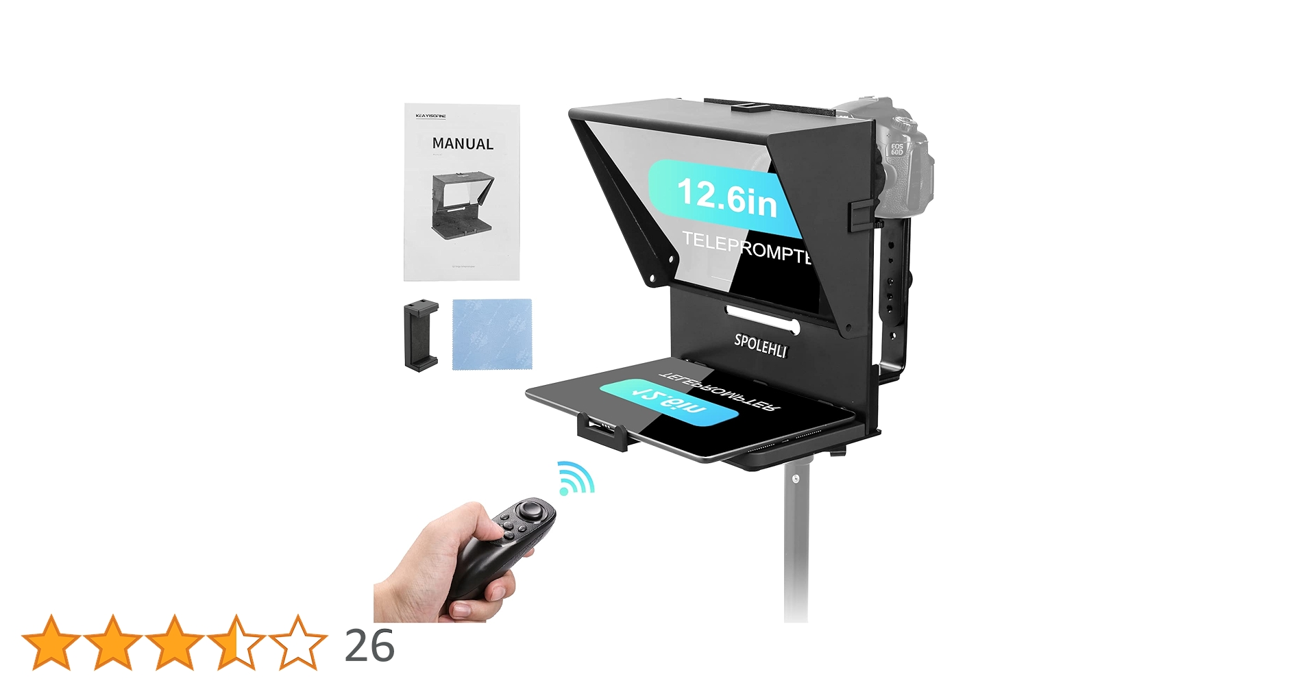Spolehli テレプロンプター Amazon | Spolehli プロンプター テレプロンプター TMP 調節可能