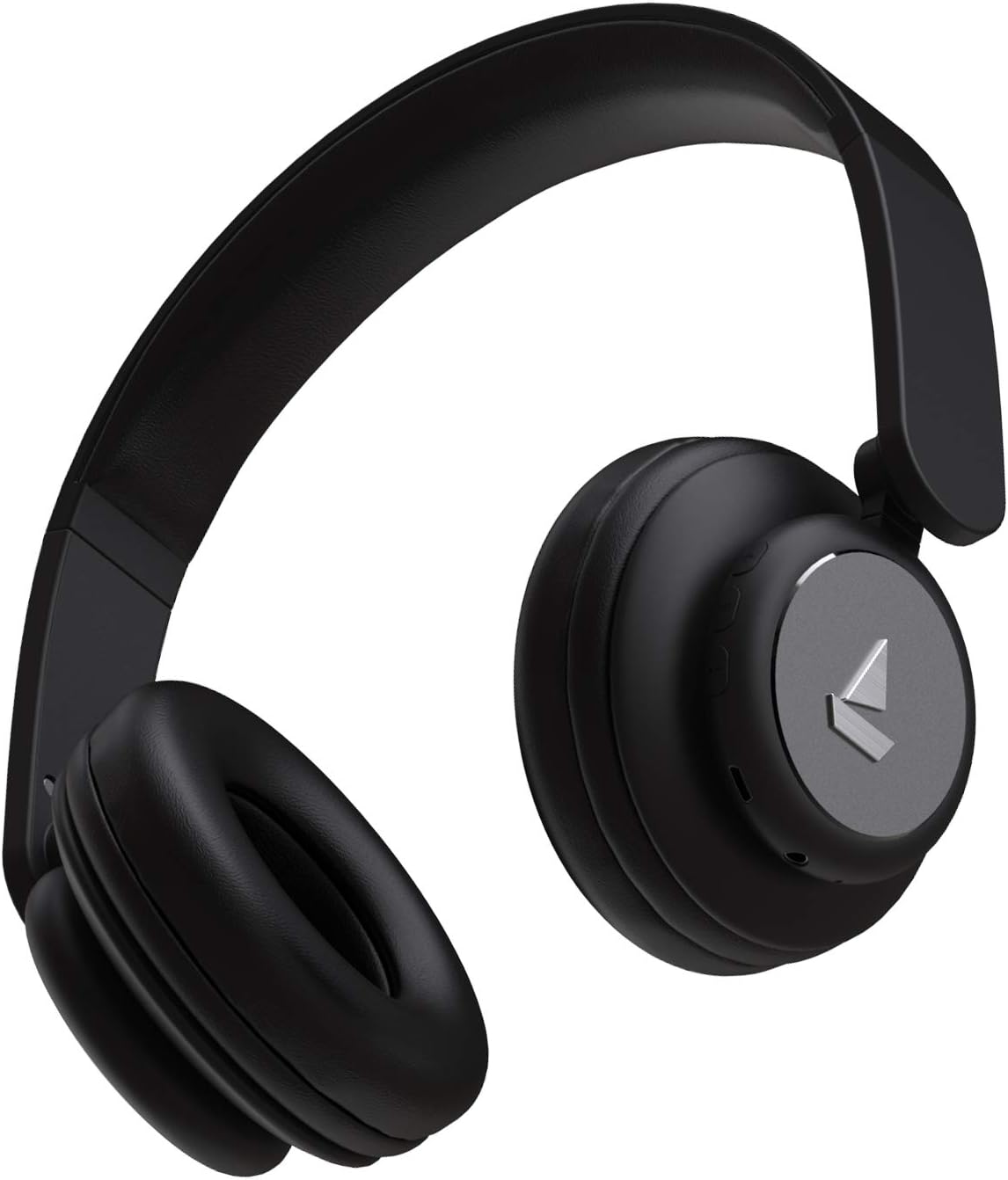 boAt Rockerz 450R On-Ear Headphones with 15 Hours Battery, 40mm Drivers, Padded Ear Cushions, Easy Access Controls and Voice Assistant(Luscious Black)