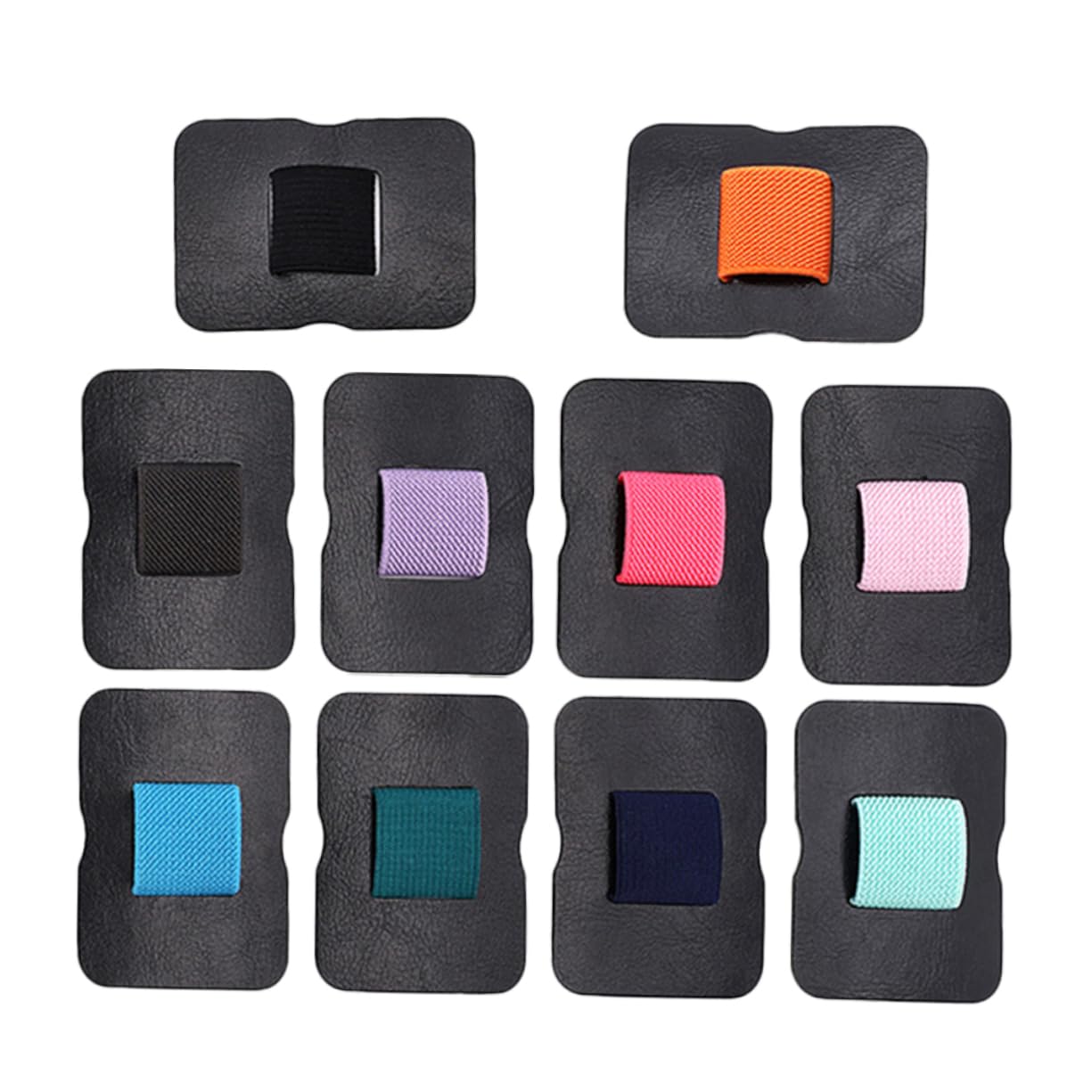 NUOBESTY 50stücke Selbstklebende Stift Und Kabelhalter Für Notizbuch Und Tablet Elastischer Pen Organizer Verschiedenen Farben Für Büro Und Schule