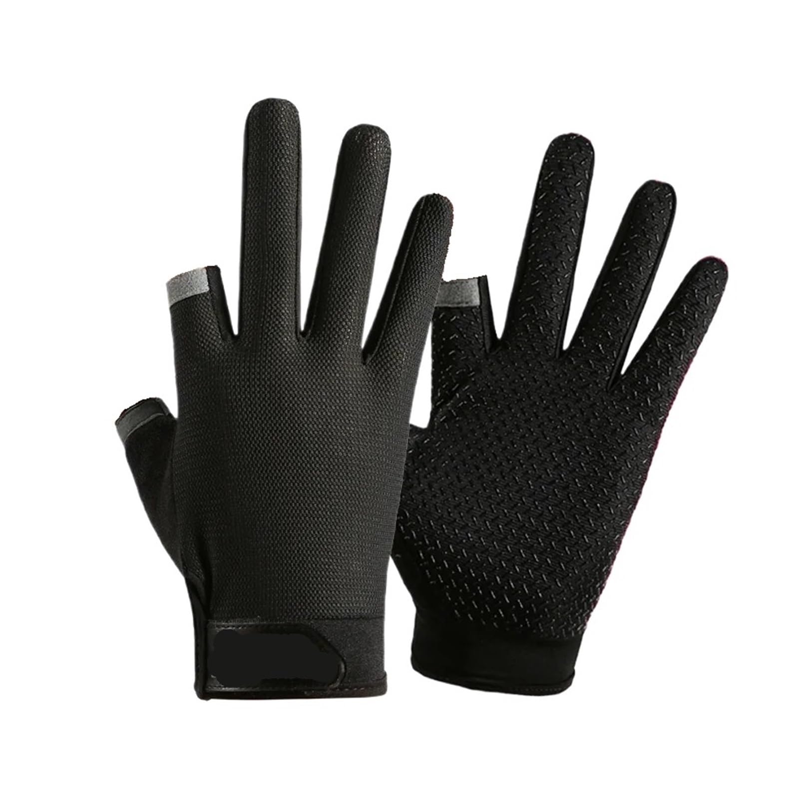 Genérico Guantes de Verano con Pantalla táctil Dos Dedos, Unisex, Pesca, Ciclismo, Fitness