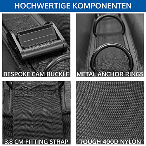 HandiWorld HandiRack Universal Dachgepäckträger für Autos; Schnellmontage Dachträger; Schwarz, H10, W33, D146cm - Image 7