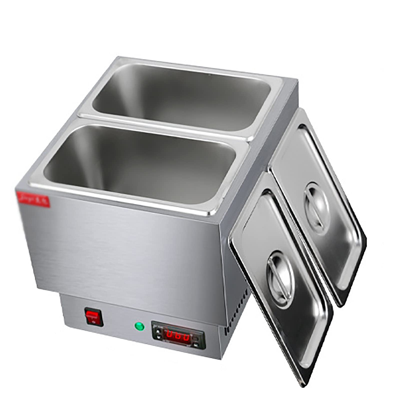 AYCDL Commercial Chocolate Tempering Machine, Chocolate Melting Machine with Temperature Control, Air Heating Chocolate Melting, Stainless Steel Food Warmer for Chocolate/Milk/,B
