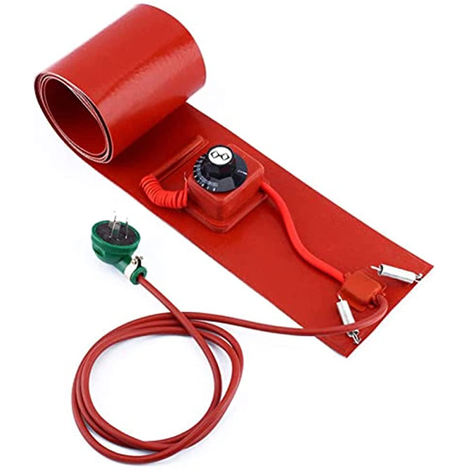 Calentador Cilíndrico De Silicona Con Control De Temperatura Ajustable | Aislamiento Industrial, Procesamiento De Biodiesel, Fijación De Resortes Flexibles (200L 250*1740 2000W)