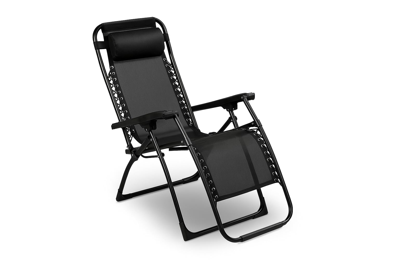 isigno Silla Reclinable Plegable Tumbona de Exterior para Jardín Camping Playa o Balcón Estructura Metálica Robusta Tela Transpirable