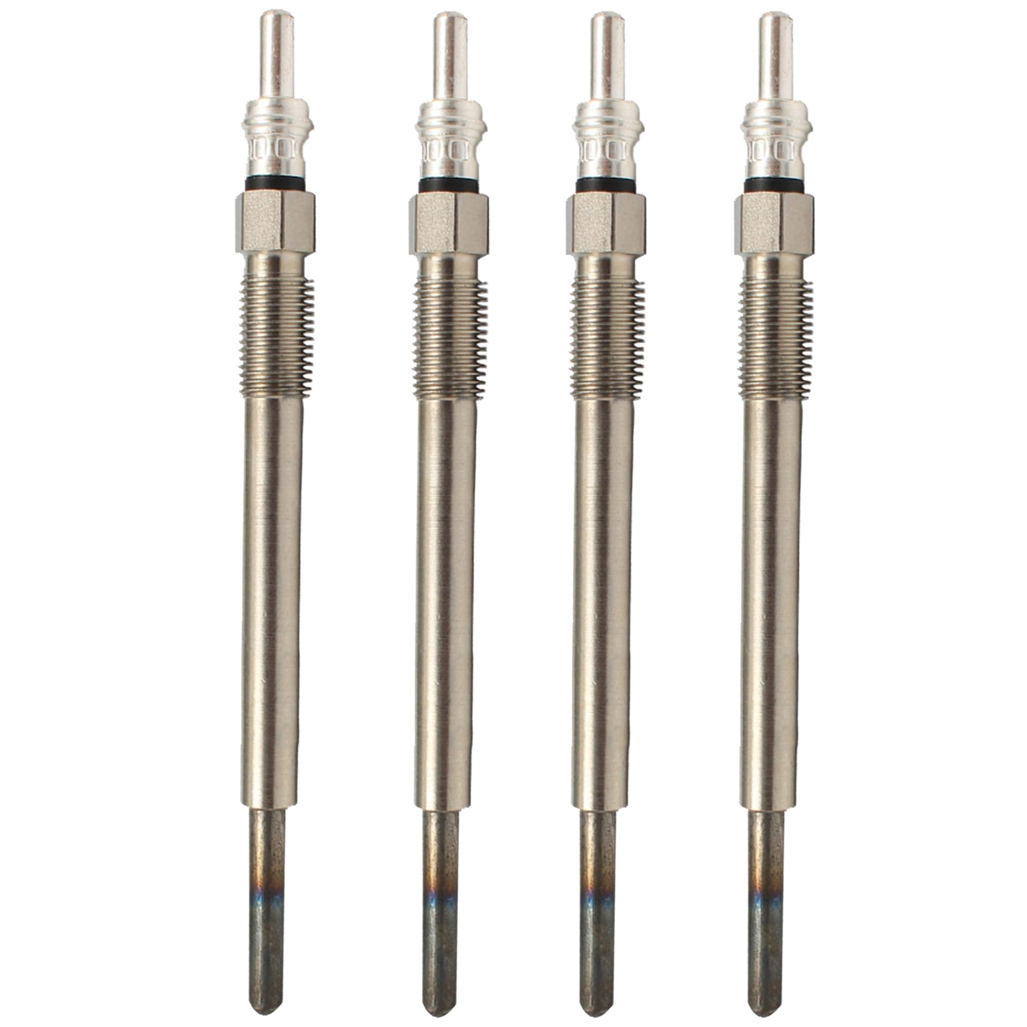 (Lot de 4) Bougie de préchauffage 1,3l JTD 1,3 CDTi Mito Doblo Fiorino Idea Panda Grande Punto Qubo 500 Musa Ypsilon Agila Astra H Combo Corsa C & D Meriva Tigra TwinTop Ignis Splash Swift Wagon R+