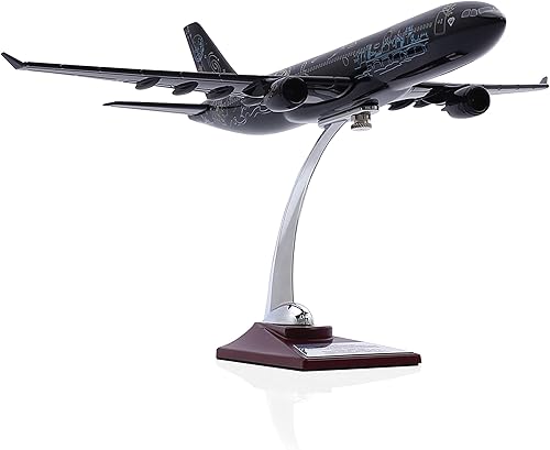 Zekupp Airbus A330-300 1200 - Modelo de avión de diseño especial con patrón negro