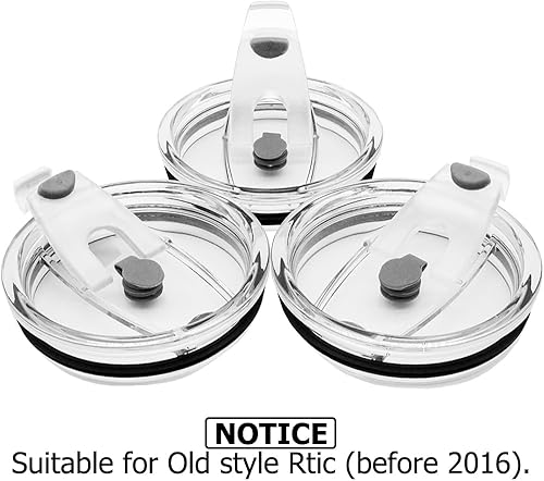 Miniatura 8 de CNYMANY Paquete de 3 tapas para vasos de 30 onzas, resistente a salpicaduras y a prueba de derrames, apto para popotes Rtic Ozark Trail de 30 onzas,