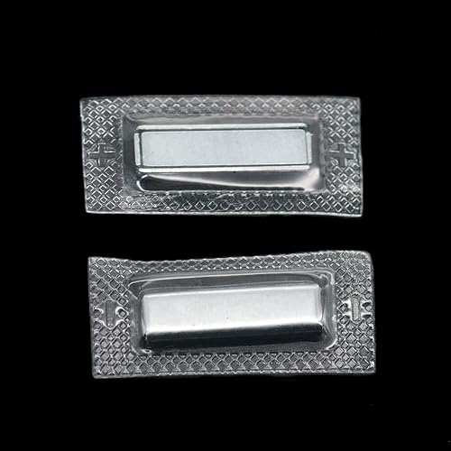 Miniatura 3 de Bluemoona 6 juegos  oculto de PVC para coser, magnético, rectángulo, 1.063 in x 0.315 in x 0.118 in, cierre monedero, bolsos, botón