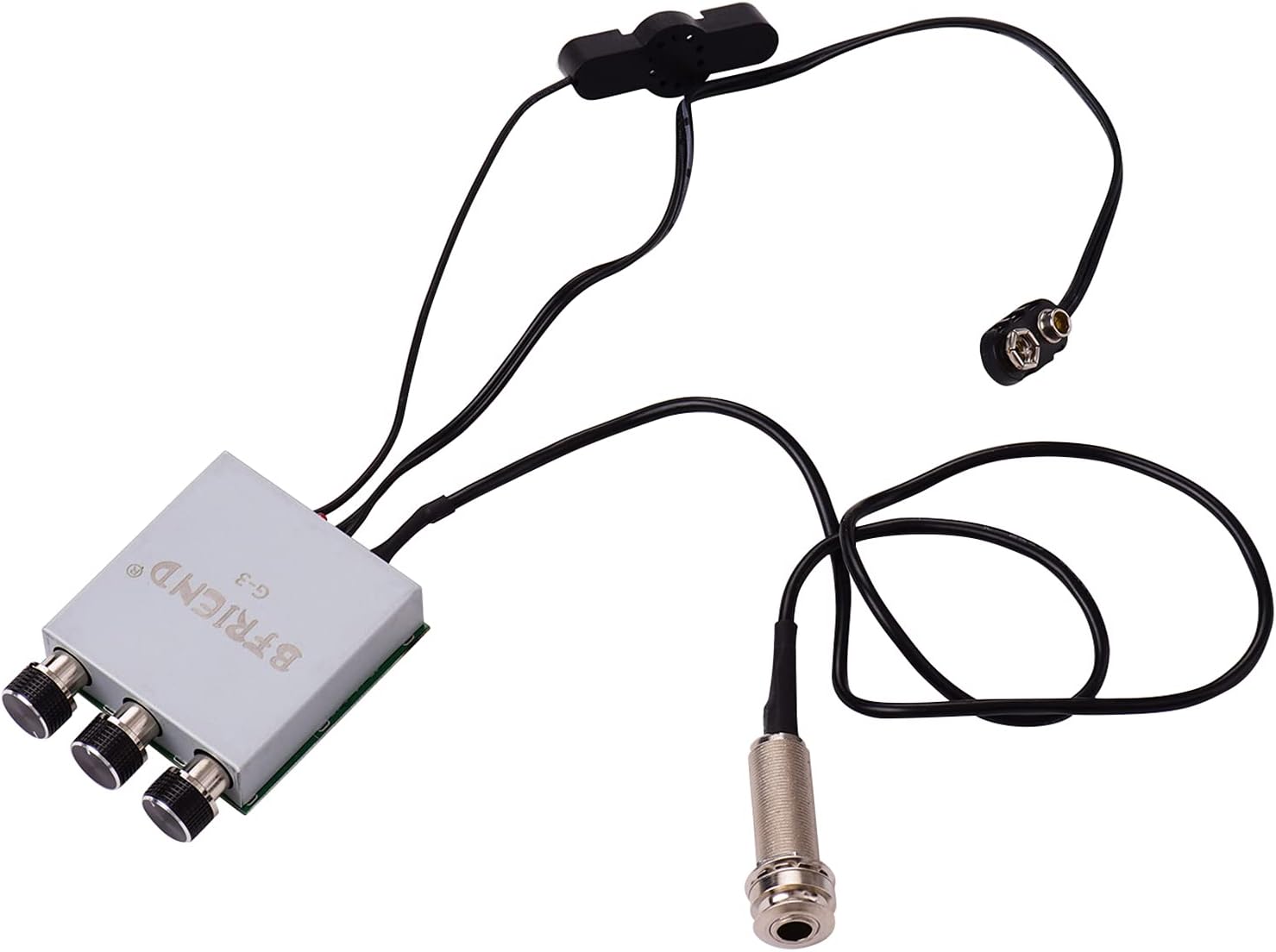 Amazon.co.jp HUIOP アコースティックフォーククラシックギターピエゾピックアッププリアンプマイクピックアップダブル