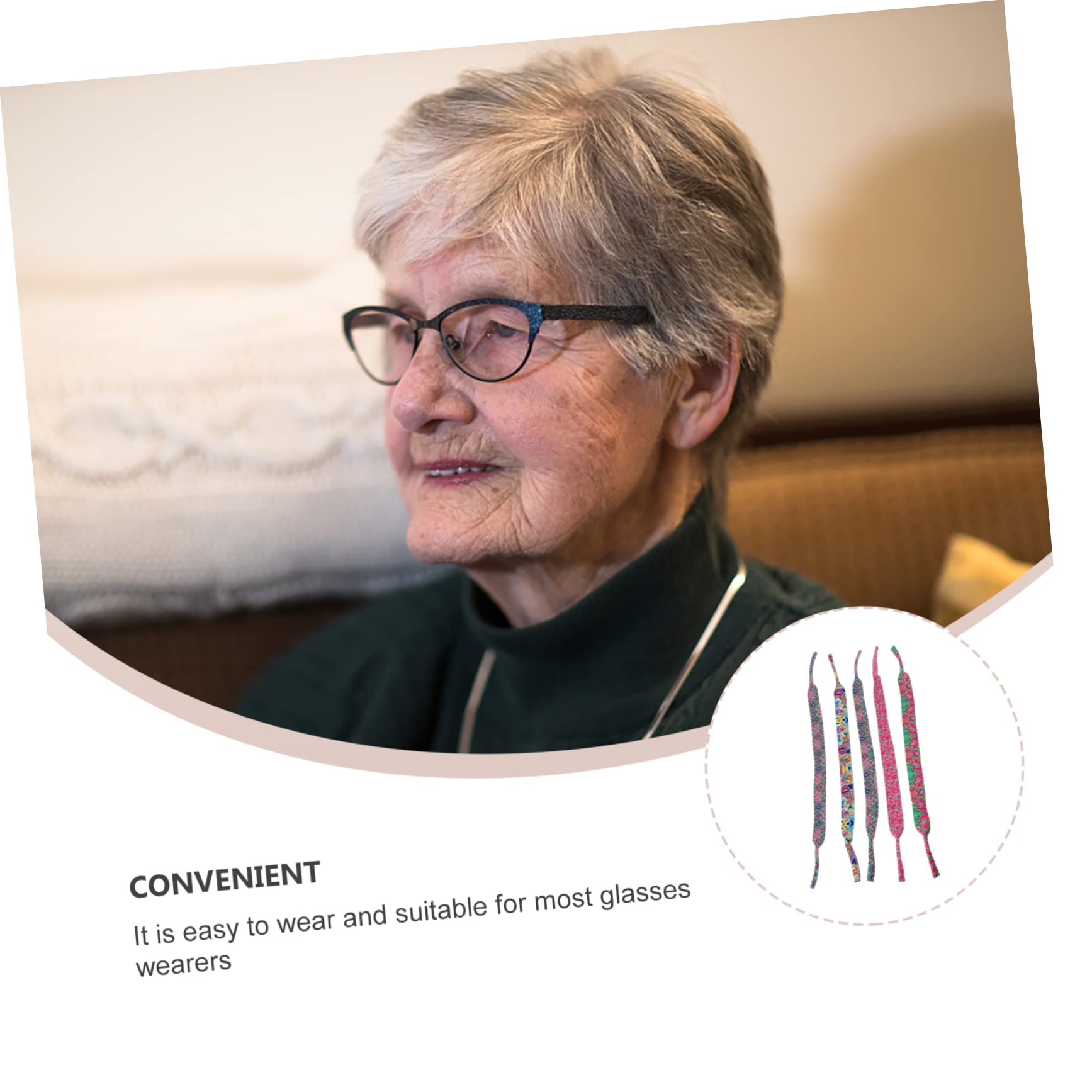 Healeved Brillenband Brillenbügel Brillen Halteband Brillenzubehör Brillenfixierung Brillenverschluss Brillenbänder Gläser Brillenhalter Nackenhalter Neopren