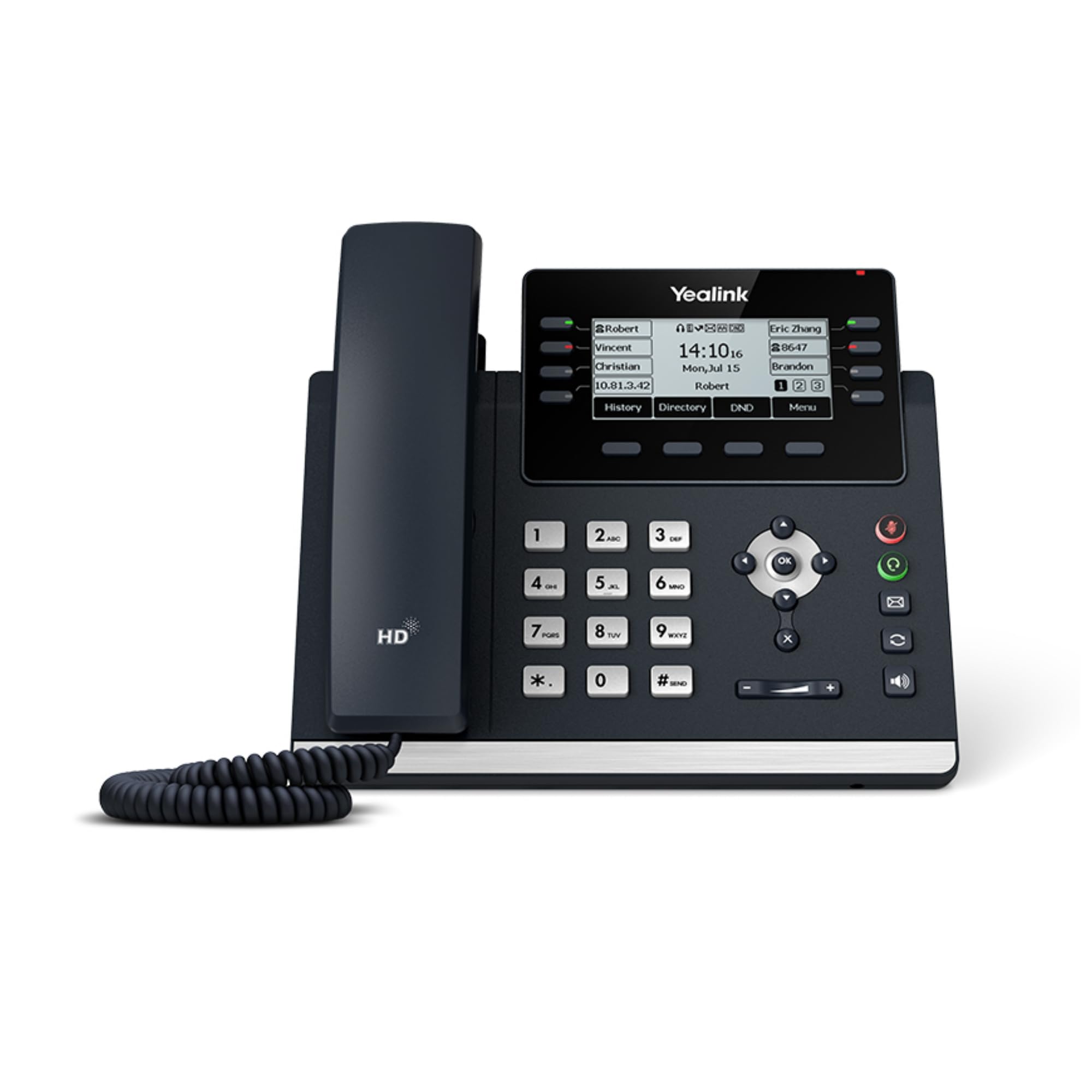 YEALINK TELEFONO T43U 12 CUENTAS SIP POE