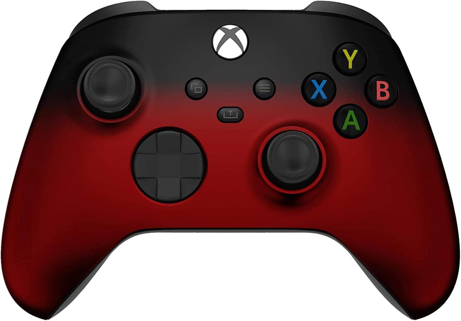 Custom Controllerzz Wireless Controller for Microsoft Xbox Series X/S & Xbox One - Custom Soft Touch Feel - Custom Xbox Series X/S Controller (X/S Red & Black Fade)