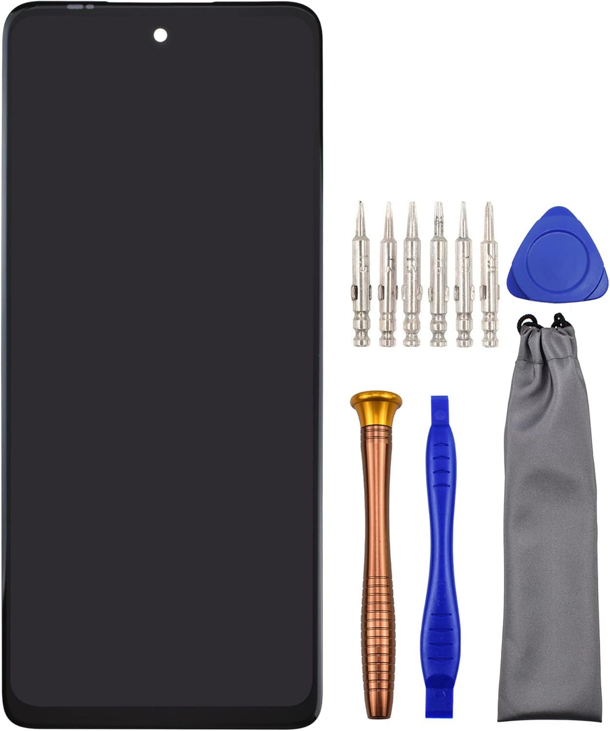 Replacement Screen LCD Display Touch Digitizer Assembly for Motorola Moto G Stylus (2022) XT2211-2 6.8" Black with Tool Kit