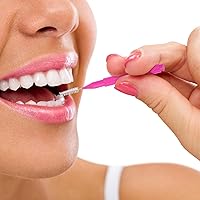 Vista 7 de 100 cepillos interdentales, cepillos interdentales, cepillos dentales, cepillos para limpiador, palillo de dientes, cabezal de hilo dental, hilo
