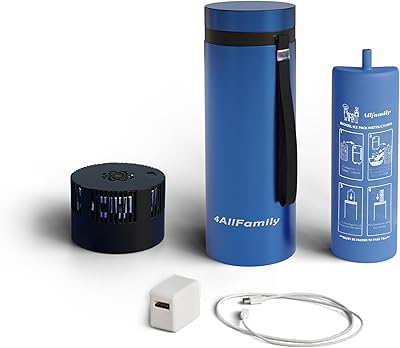 4ALLFAMILY Explorer Insulin Cooler Travel Case TSA Approved 72H 17 Medication Pens OnTheGo Medical Cooler with Biogel Ice Pack Diabetes Travel Case for Insulin Pens & EpiPens Blue