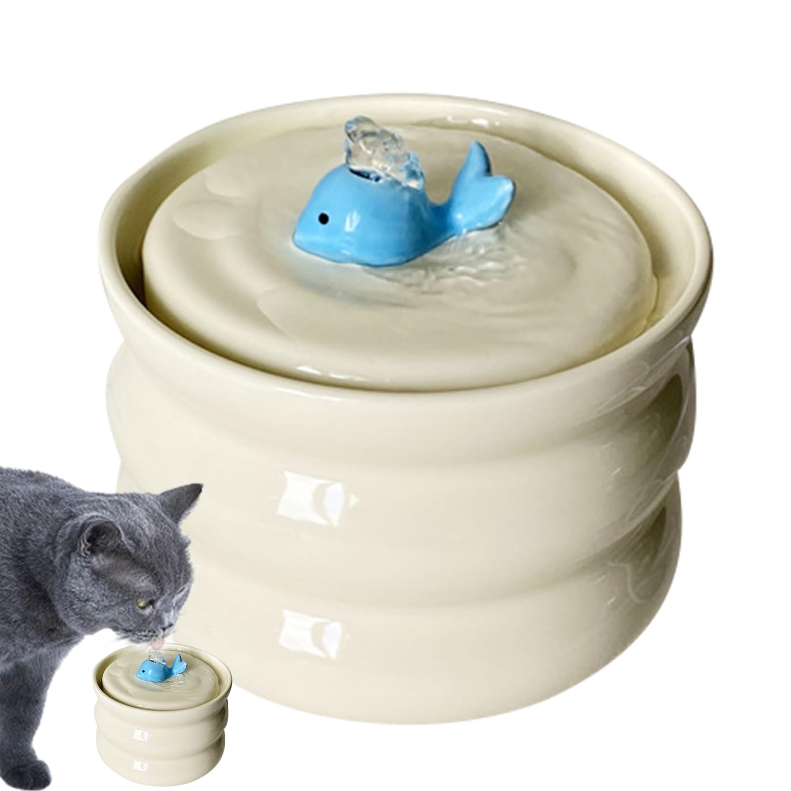 Fontaine pour Animaux de Compagnie, Fontaine pour Chats, Distributeur | d'eau pour chiens - filtrage à faible bruit et à 3 couches, distributeur d'eau pour animaux domestiques silencieux pour chien