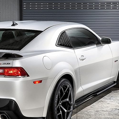 Miniatura 5 de Q1-TECH, Rejillas laterales para ventana, cubierta de ventilación compatible con Chevy Camaro 2010 2011 2012 2013 2014 2015 (ABS de fibra de carbono