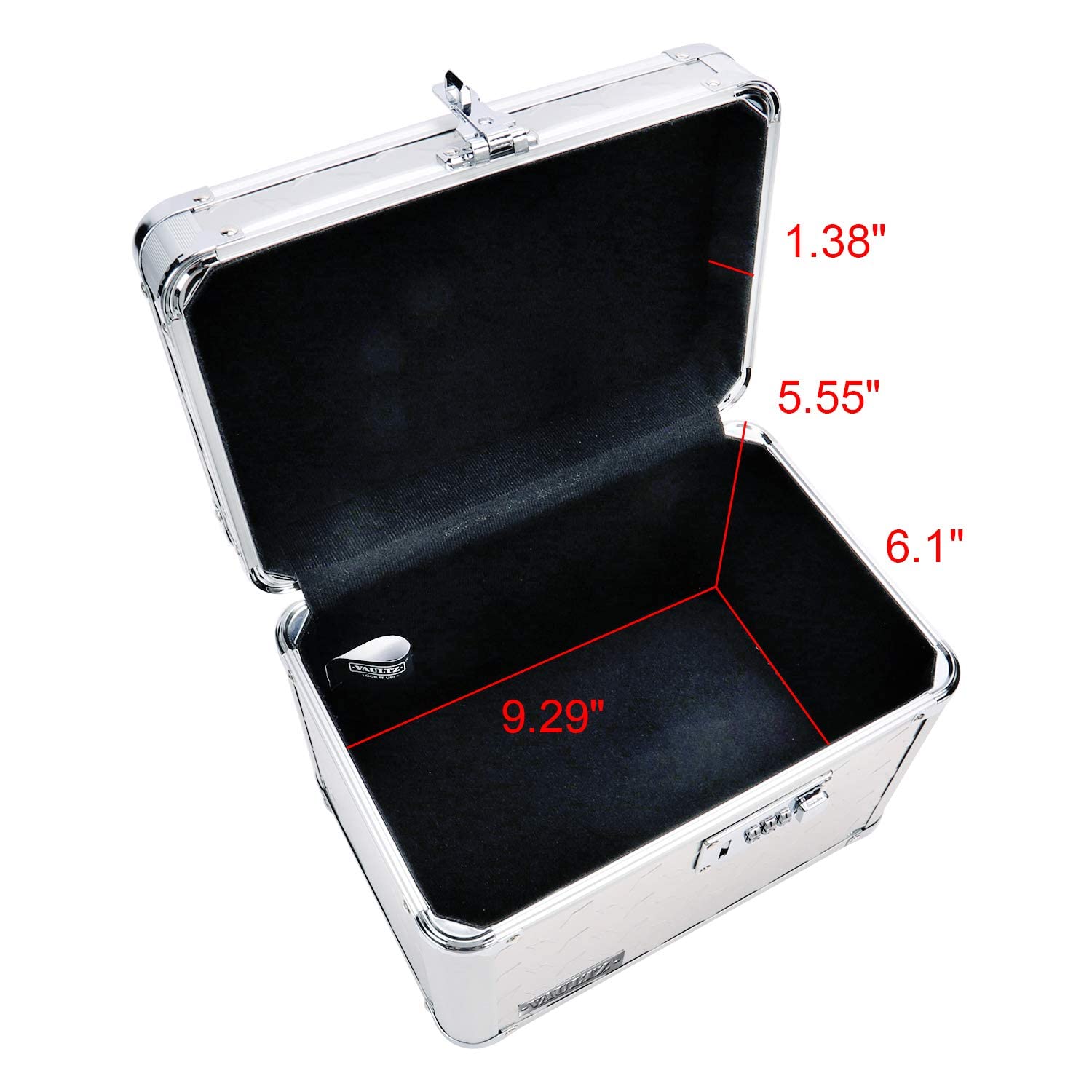Vaultz Combination Lock Box Pack of 1/2 10 x 7.25 x 7.75 Inch