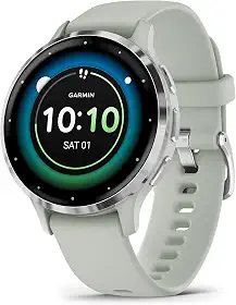Garmin Relógio Venu 3s Cool Mint 41mm com Monitor Cardíaco de Pulso e GPS