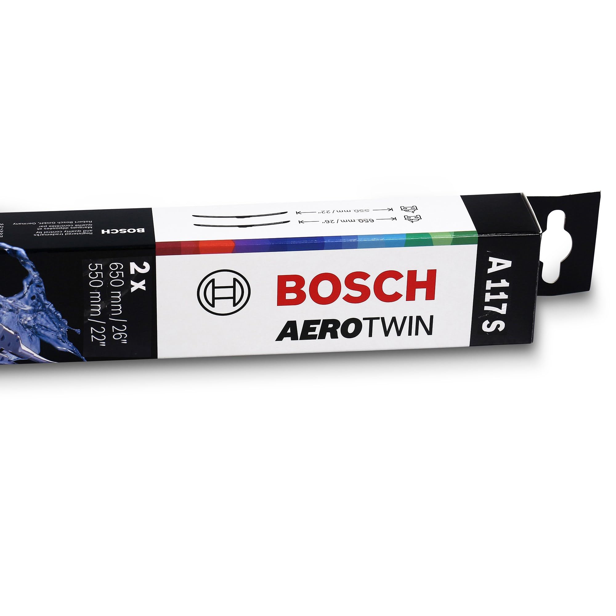 Bosch Wischblatt Satz Aerotwin A117S - Länge: 650/550, 3 397 007 117