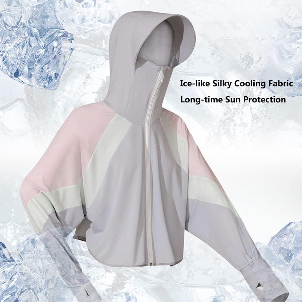 PALAY Sunscreen Jacket for Women UPF 50 Quick Dry Grey 3