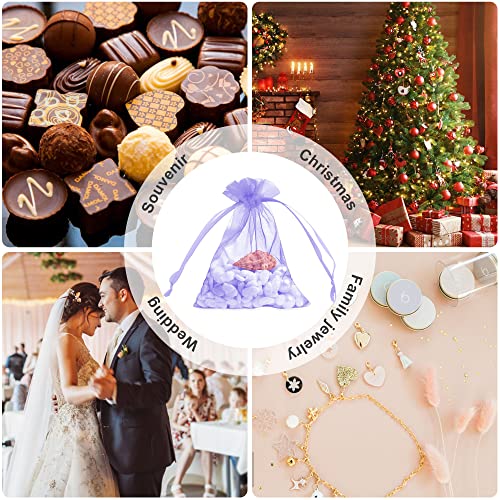 Uootach 120 Pezzi Sacchetti Organza, 7x9CM