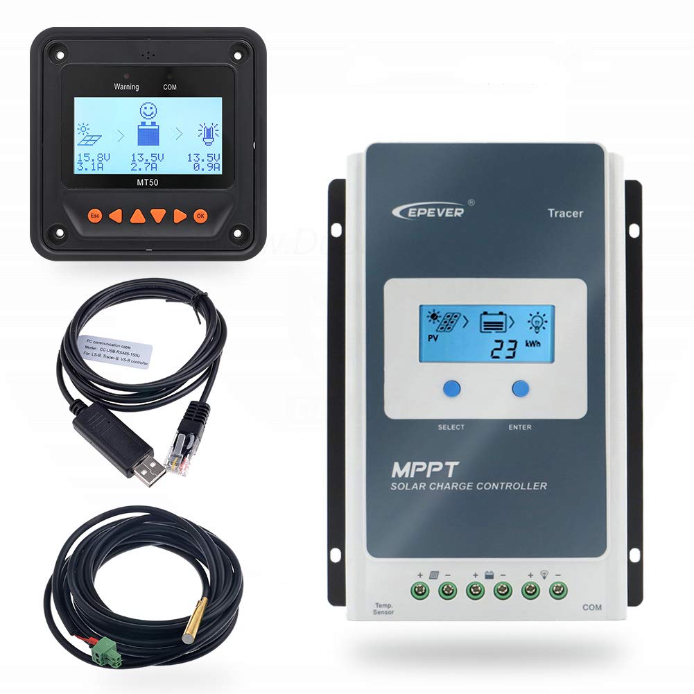 Buy EPEVER 30A MPPT Solar Charge Controller 12/24V DC Traceran Series
