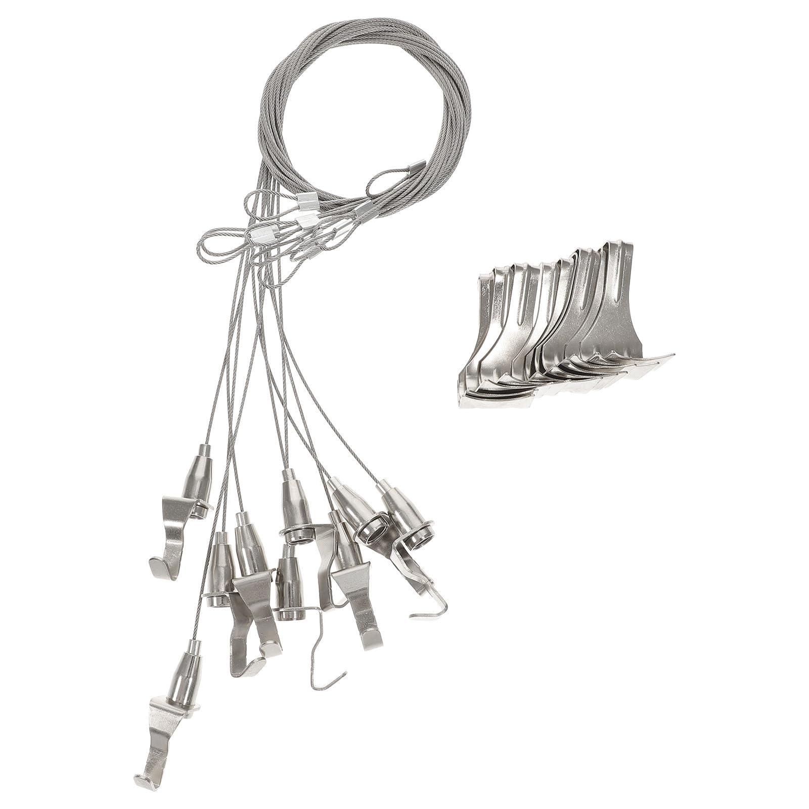 Alambre para colgar cuadros kit de 10 tiras de acero para decoración de jardines y patios